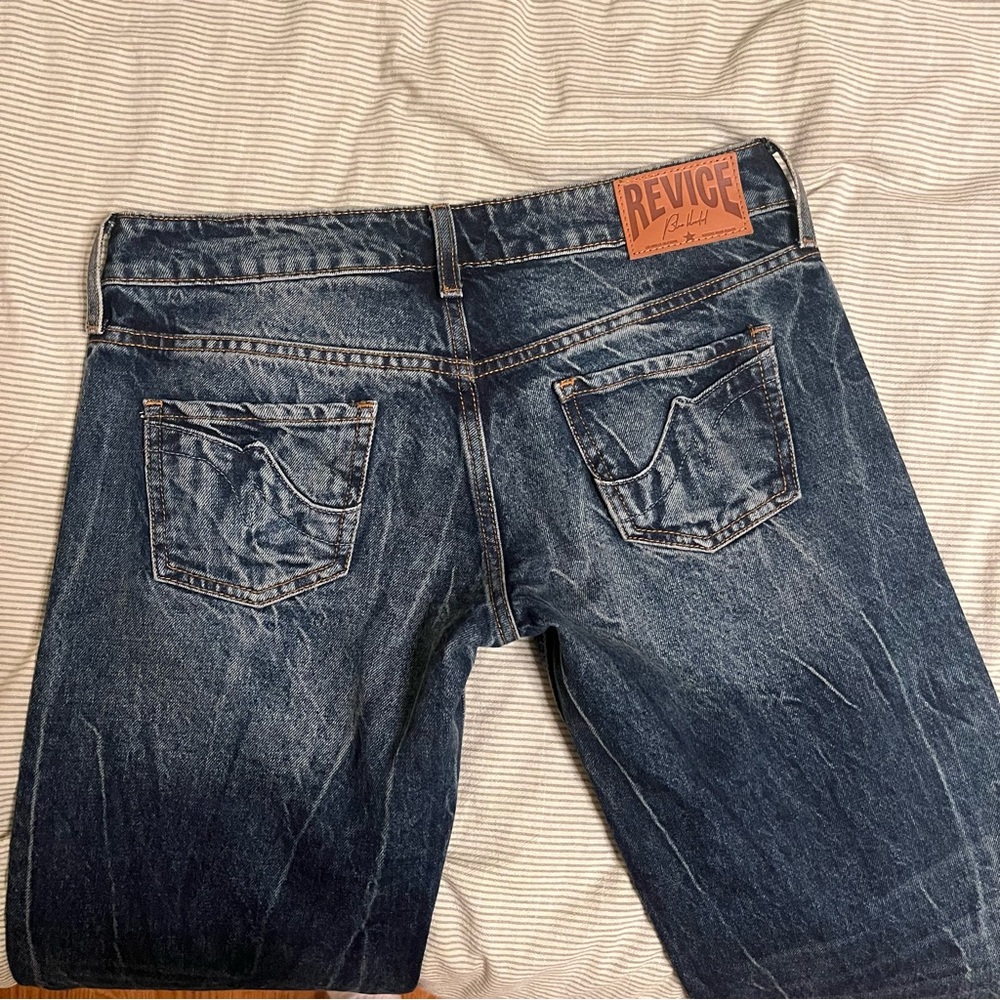 REVICE Victoria low rise flare Jeans in Deep Sea - Picture 5 of 7
